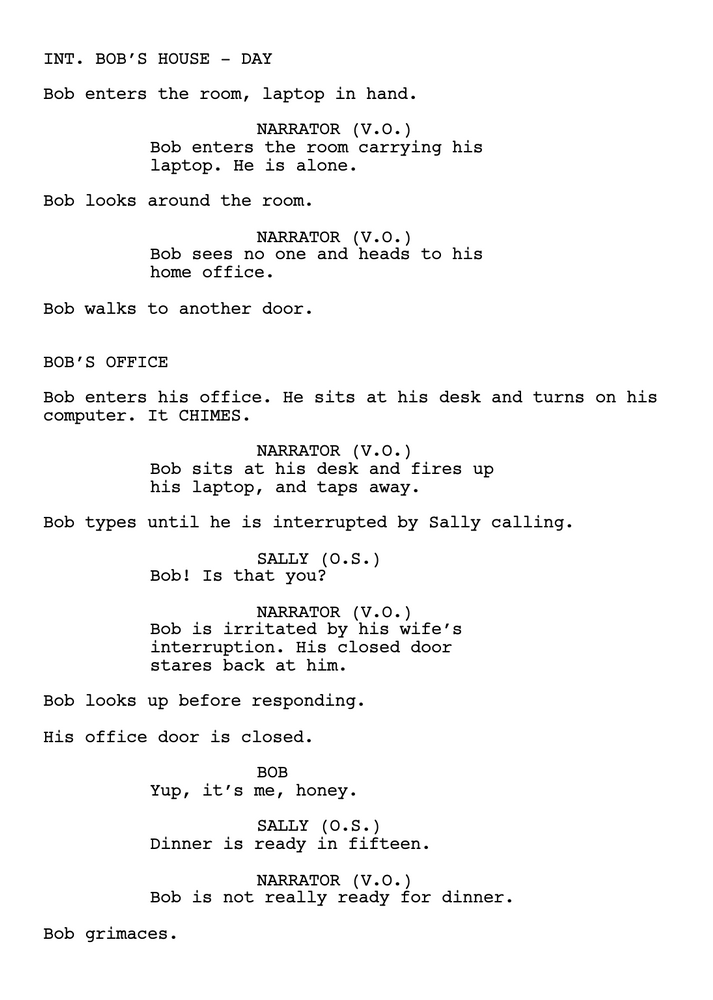 Screenplay Prep Narration