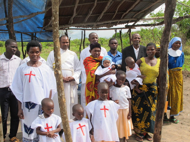 Church baptism at the the Mkurunga