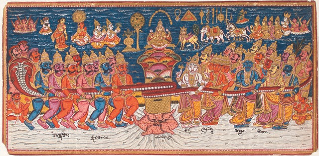 Samudra Manthan: Lakshmi's birth from the churning of the ocean