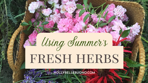 using summer's fresh herbs
