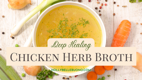 chicken herb broth soup