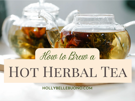 brew a hot herbal tea