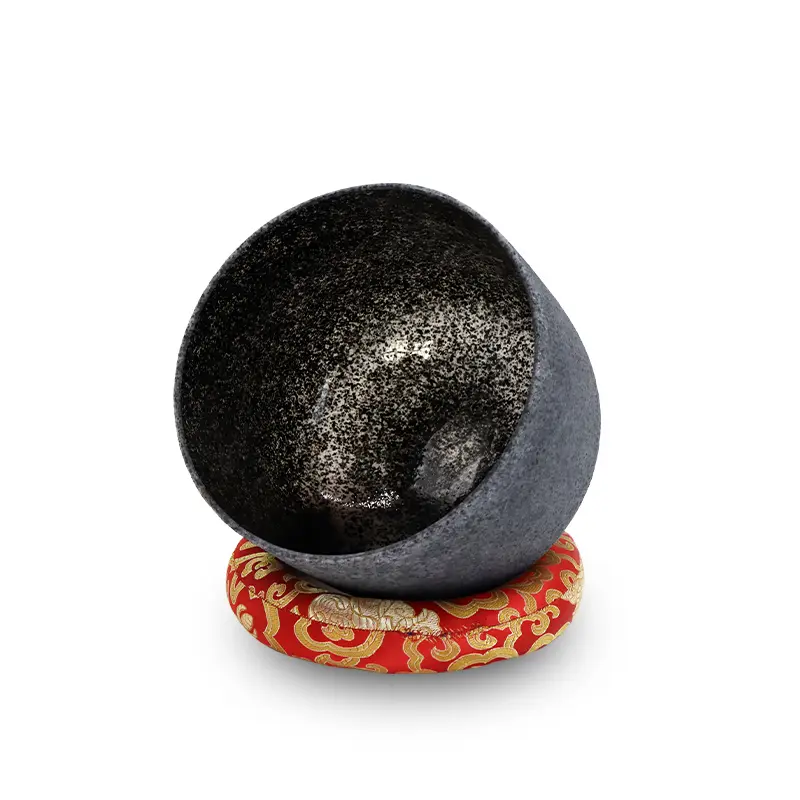 Thumbnail: Obsidian & Quartz Gemstone Singing Bowl 