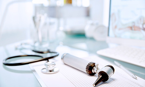 Desk with Stethoscope