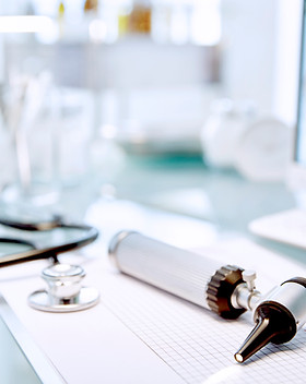 Desk with Stethoscope