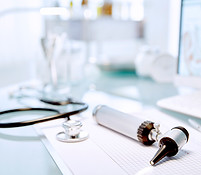 Desk with Stethoscope