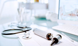 Desk with Stethoscope