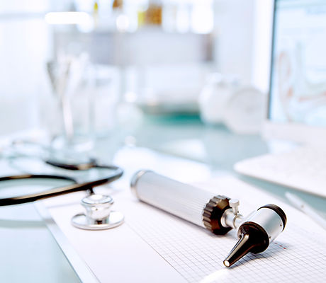 Desk with Stethoscope