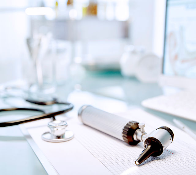 Desk with Stethoscope