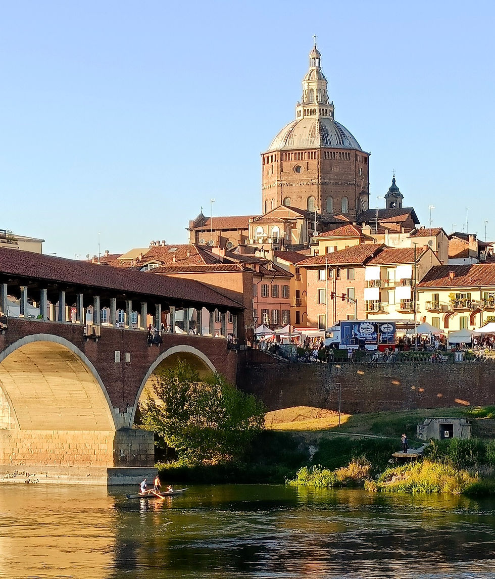 Best Day trips from Milan. View of Pavia City
