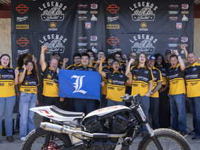 High School Students Build Motorcycle with Racing Legends, Earn Victory Lap at Tennessee Flat Track Event