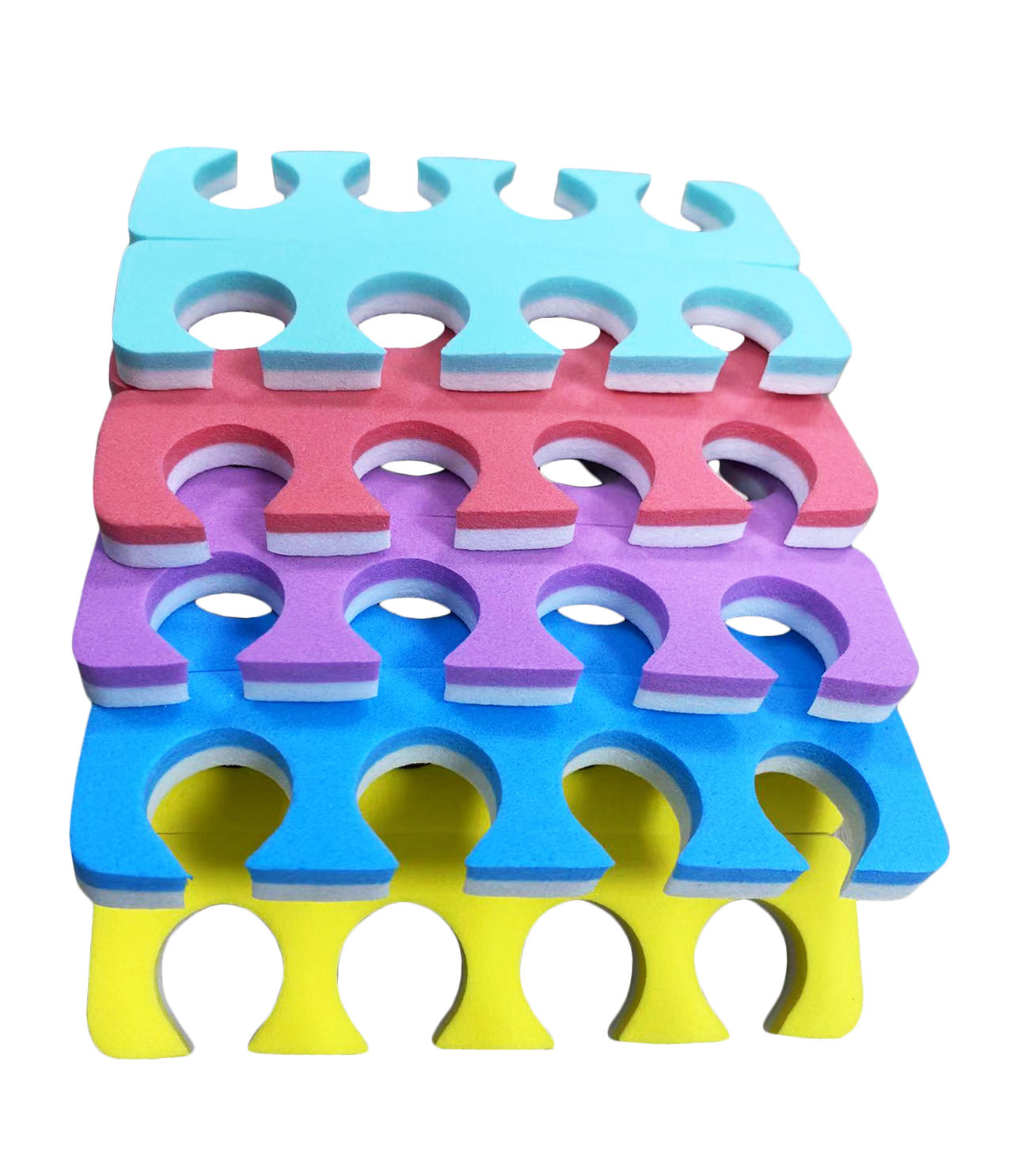 4 holes Toe Separators, Mix 5 Colors, 720pairs/case