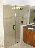 Steam shower door