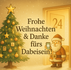 🎄 TÜR 24 – Frohe Weihnachten & Danke!