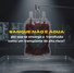 Capa do blog com o título 'Sangue não é água: por que se enxerga a transfusão de sangue como um transplante de alto risco?'. A imagem cinematográfica e sombria destaca uma bolsa de sangue suspensa sobre uma bandeja cirúrgica de metal, com sutis projeções gráficas de filamentos de DNA em seu interior sob um foco de luz focado, simbolizando a complexidade biológica do procedimento.