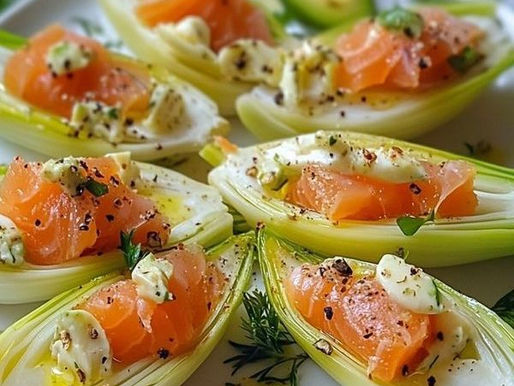 Recette : Endives Farcies au Saumon Fumé et Avocat 🥑