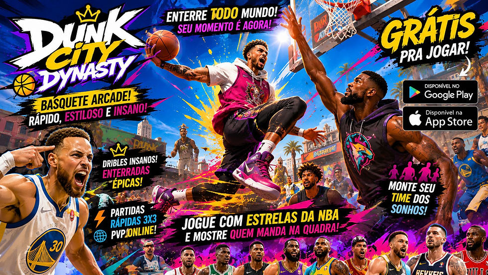 🏀🔥 GRÁTIS! Review Rápido – Dunk City Dynasty (Android / iOS)