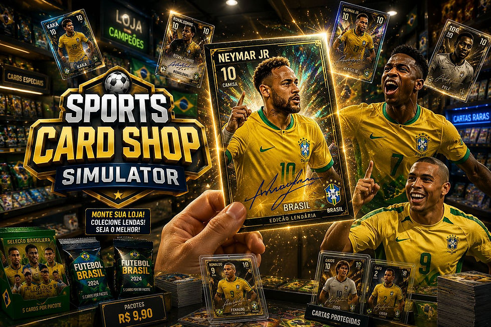 🏈💰 Simulador do Álbum da Copa – Sports Card Shop Simulator 🎮🔥Review Rápido 