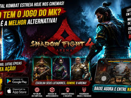 🥋🔥 GRÁTIS - NÃO EXISTE SÓ MK – Shadow Fight 4: Arena (Android / iOS)