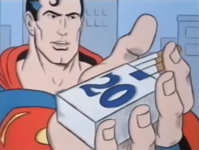 Animação TOP Antifumo com o Superman