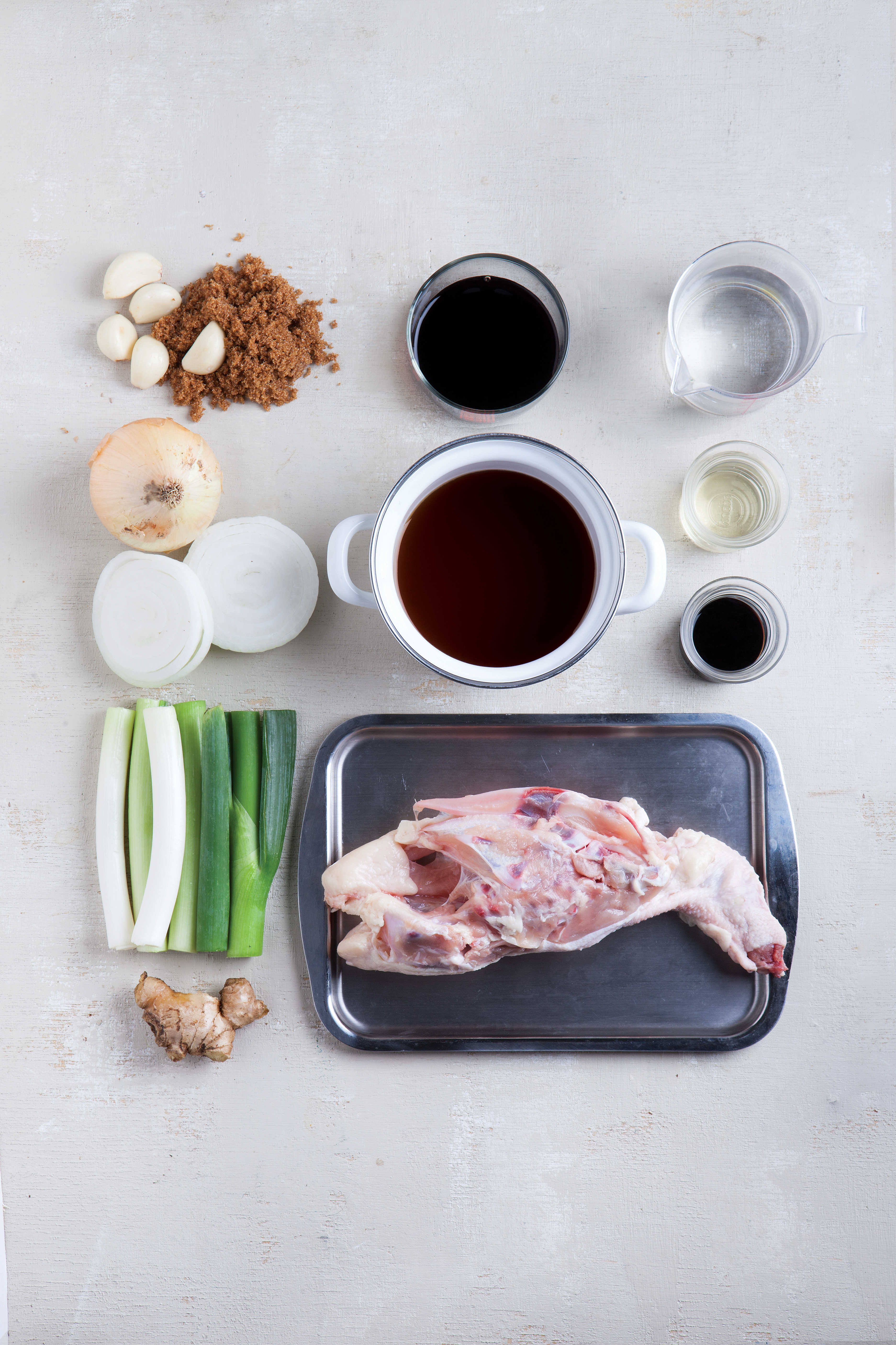 Arranged Food and Objects