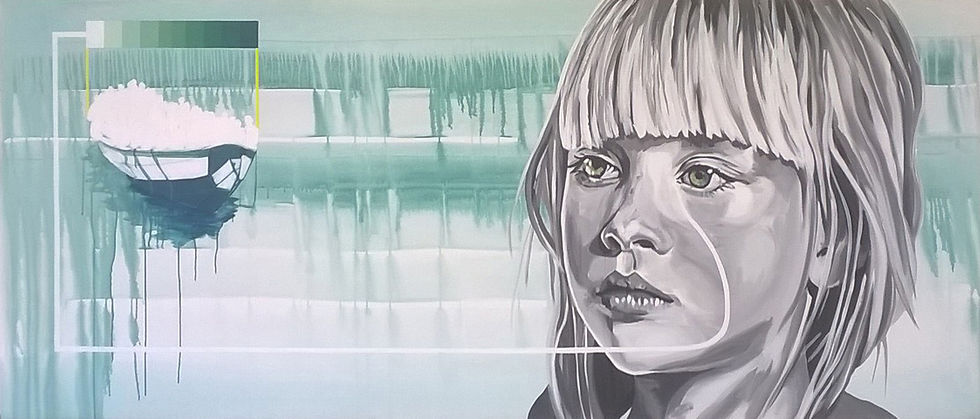 “DIE TRÄNEN DES MEERES”, 2015. 95 x 210 cm