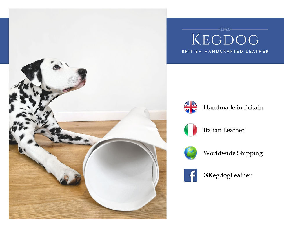 Thumbnail: Small Breed Rolled Leather Martingale Collar