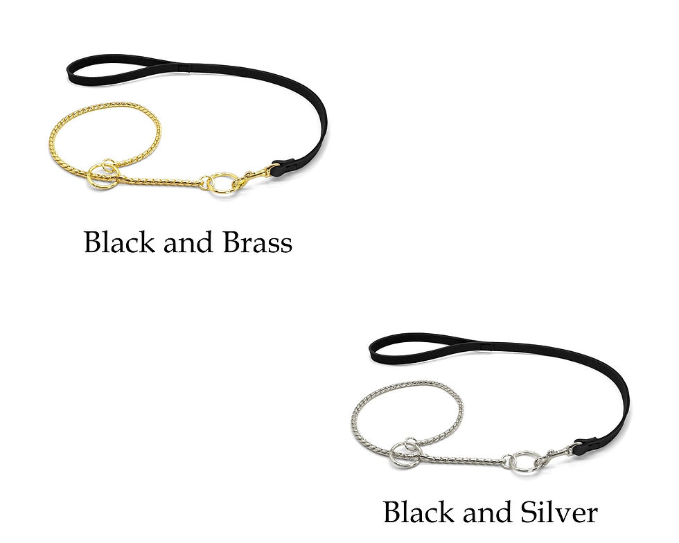 Thumbnail: Snake Chain with Leather Show Lead Set
