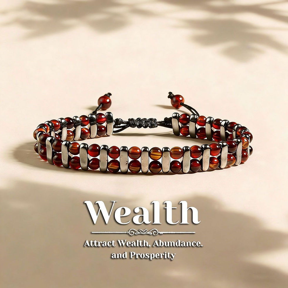 Thumbnail: Tiger Eye Stone Magnetic Bracelet