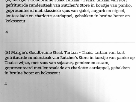 Onze tartaar kroket van Antwerpen Proeft