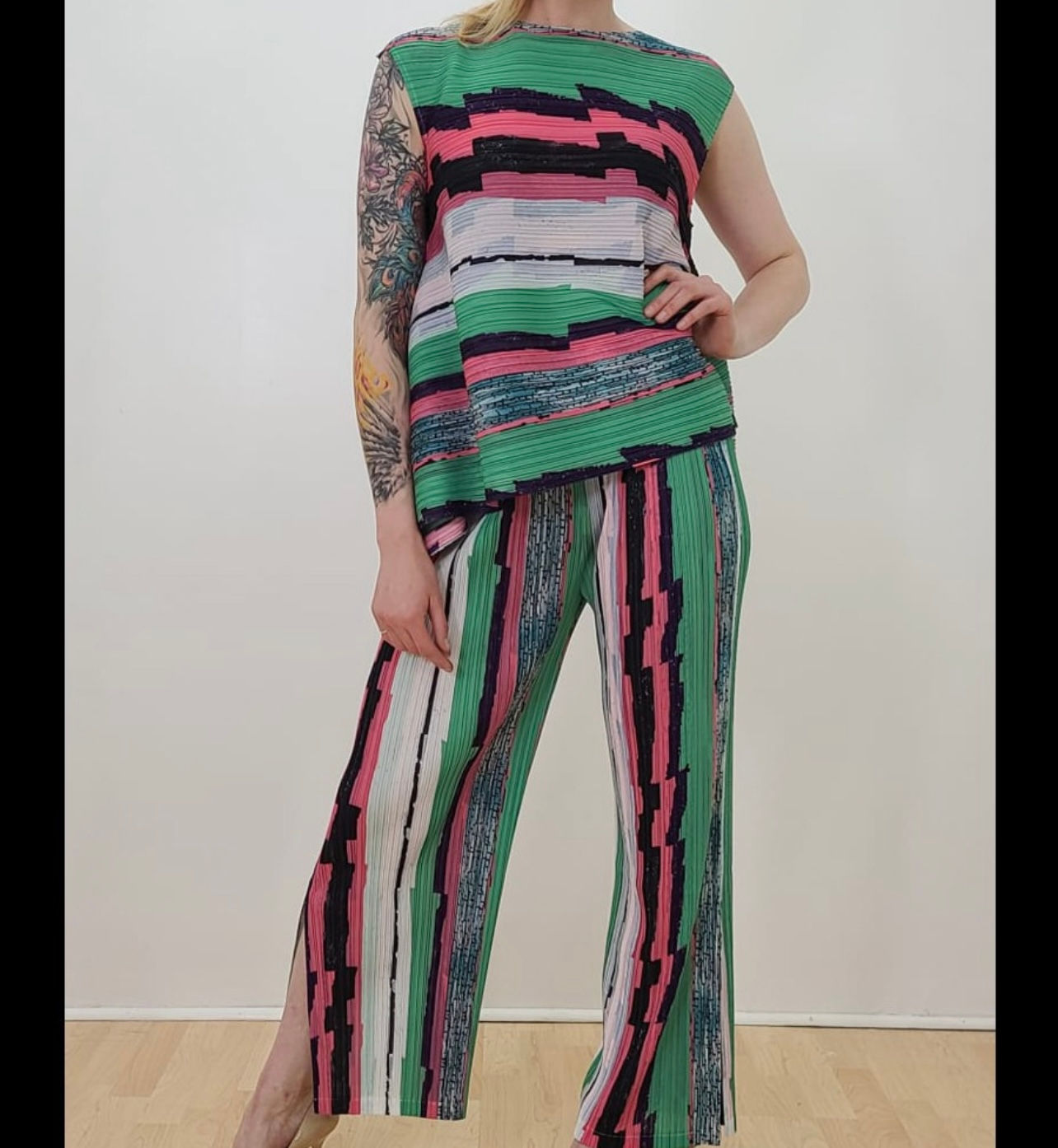 Multi Color Pant Suit 