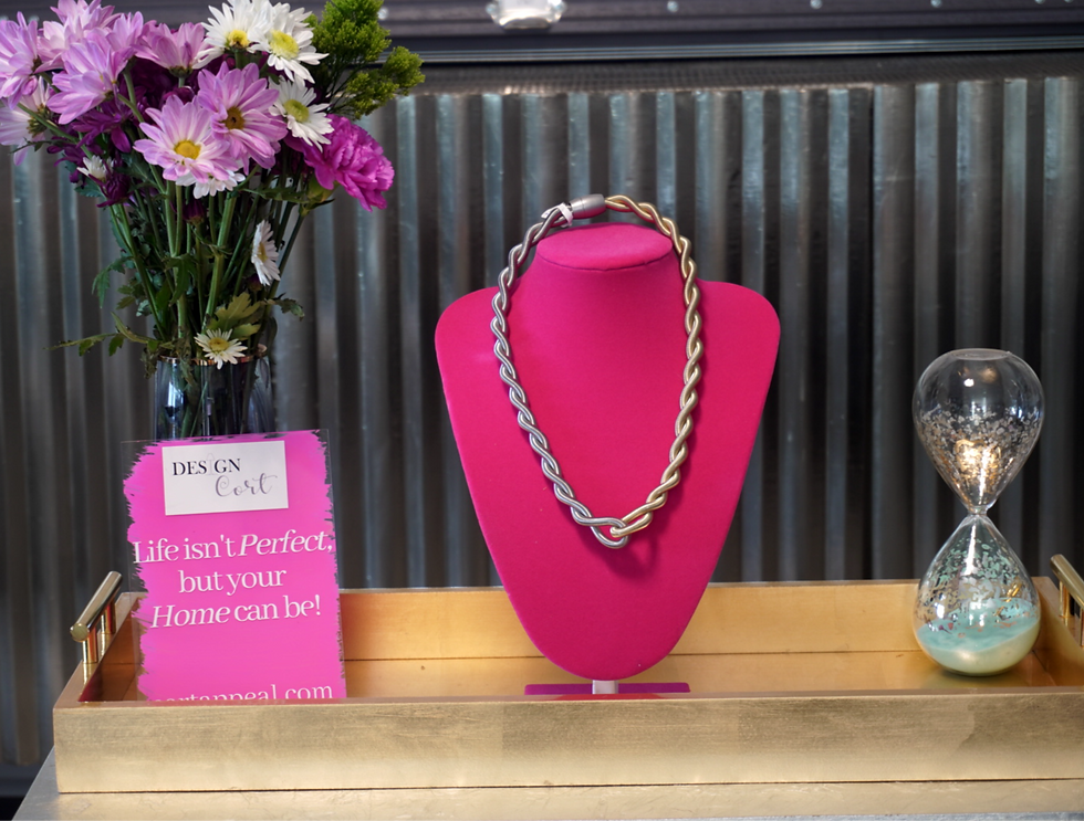 Sliver & Gold Spiral Necklace