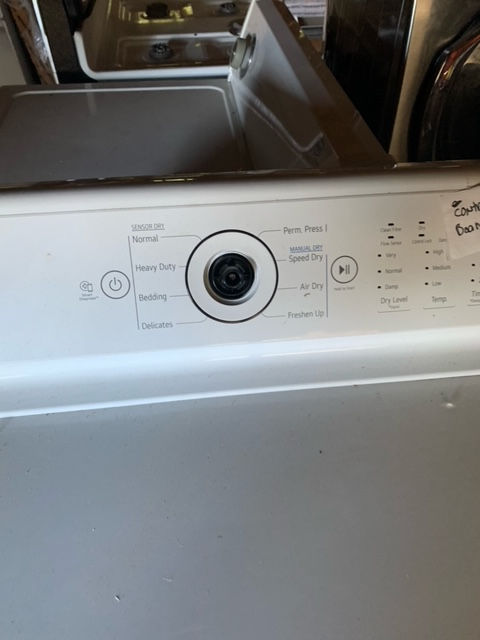 Thumbnail: GE 7.3 cu ft Vented Electric Glass Door Dryer White