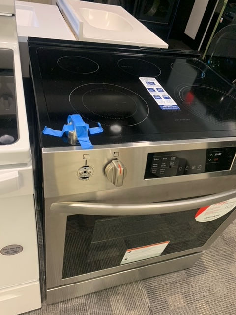 Thumbnail: Frigidaire 30 in. 5 Burner Front Control Electric Stove Stainless Steel