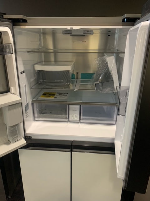 Thumbnail: Samsung 29 cu ft Four Door French Door Bespoke Glass Fridge White