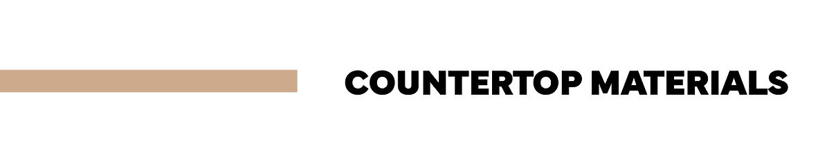 countertops materials