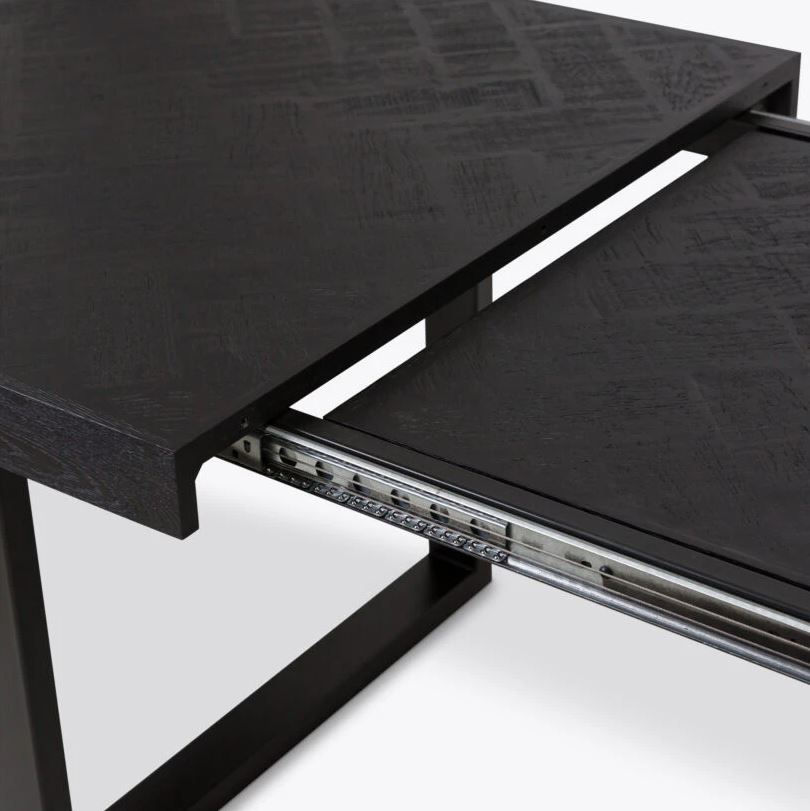 Thumbnail: York Ebonised Oak Extendable Dining Table