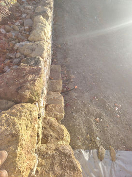 escalier volant pierre sèche 