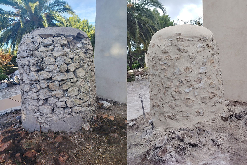 Cristallisation d'un puits maçonné