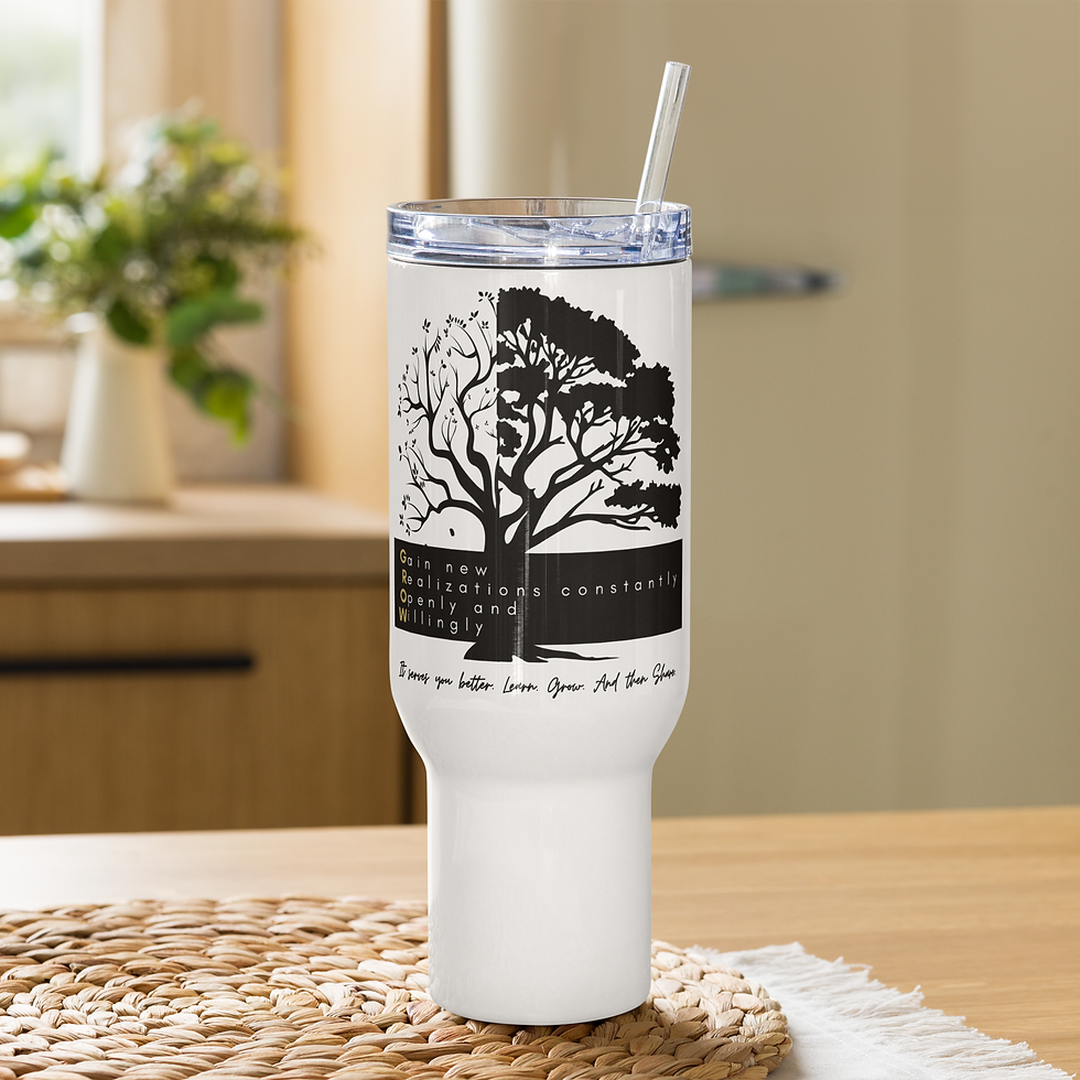 Travel mug with a handle