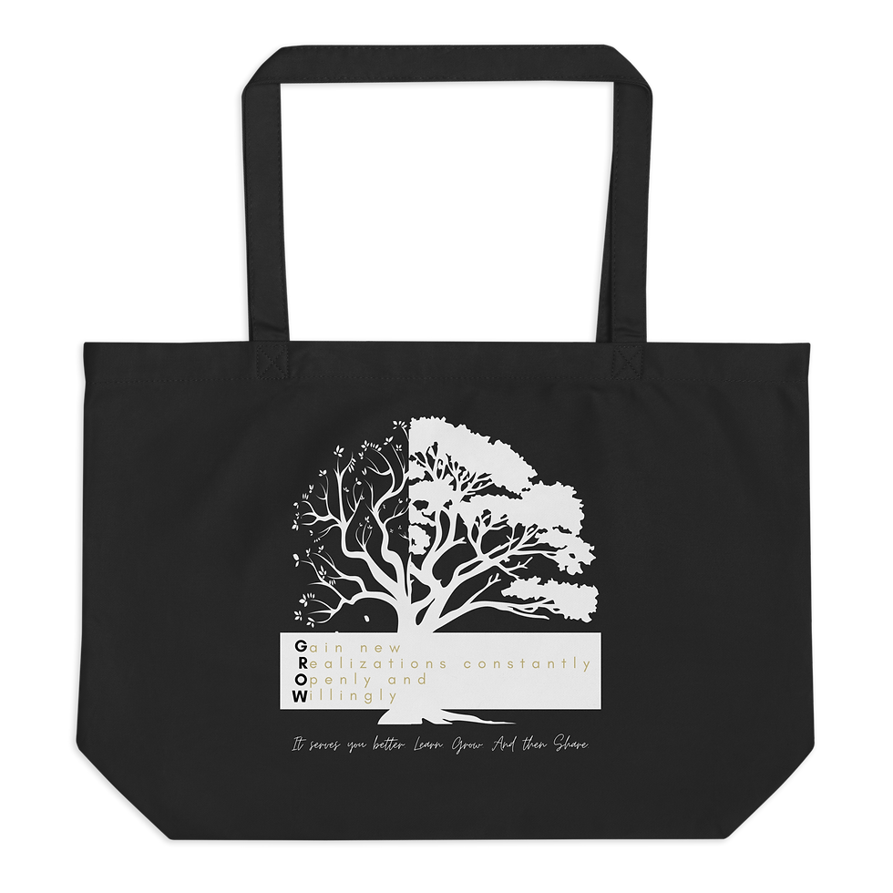 Large organic tote bag