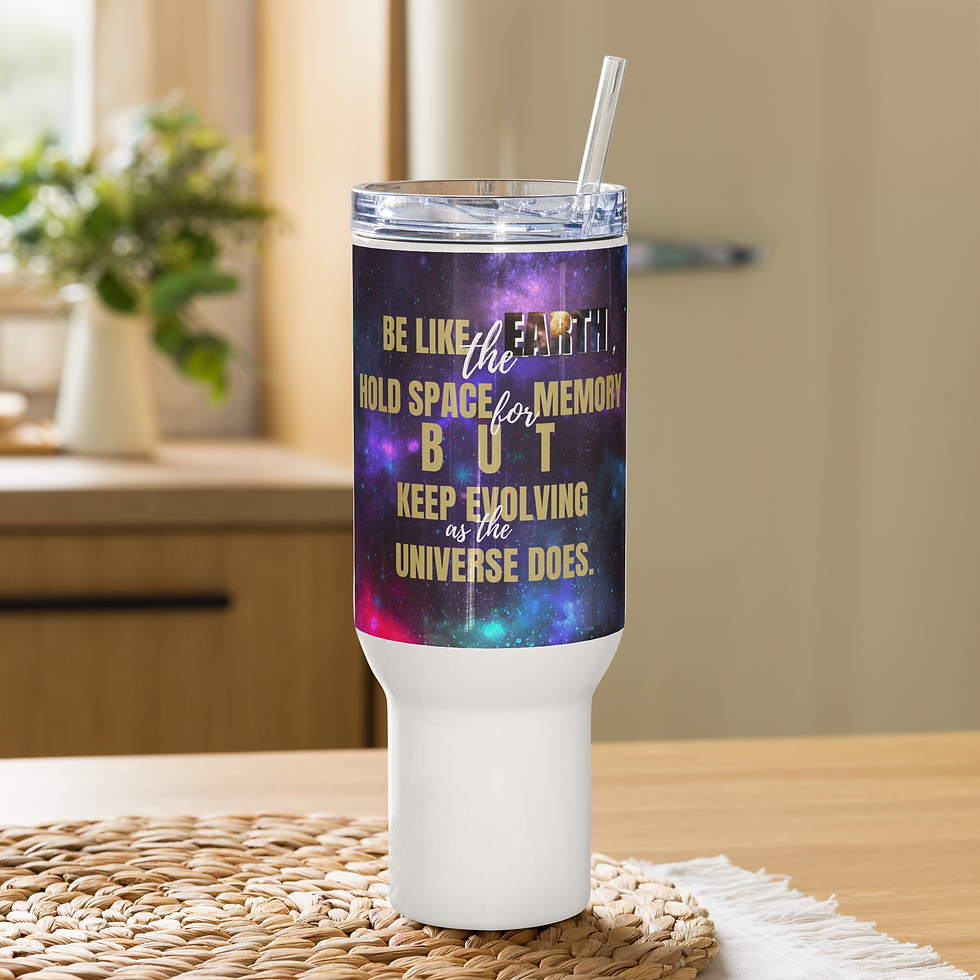 Travel mug with a handle