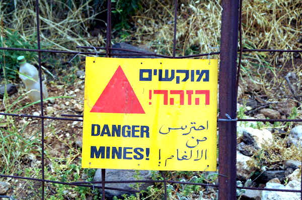Mine fields around...