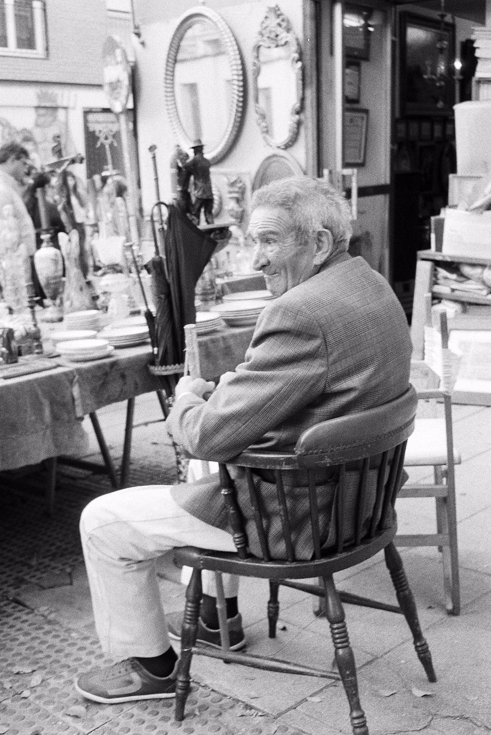 Selling his wares - Madrid