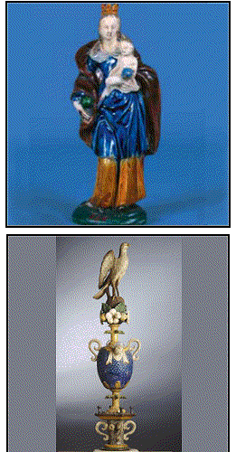 Statuette et épis de faîtage, Le Pré d'Auge