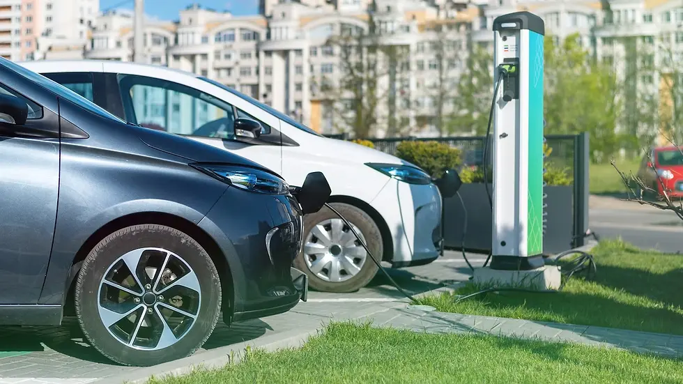 two electric vehicle charging