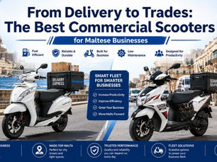From Delivery to Trades: The Best Commercial Scooters for Maltese Businesses