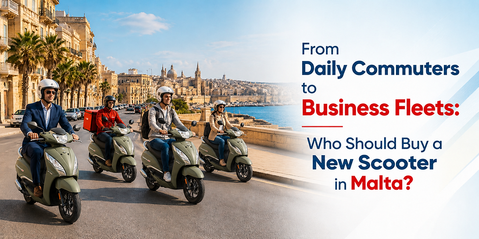 From Daily Commuters to Business Fleets: Who Should Buy a New Scooter in Malta?