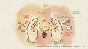SEO et GEO comment être cité et visible par les IA - Evolyou ton bizz
