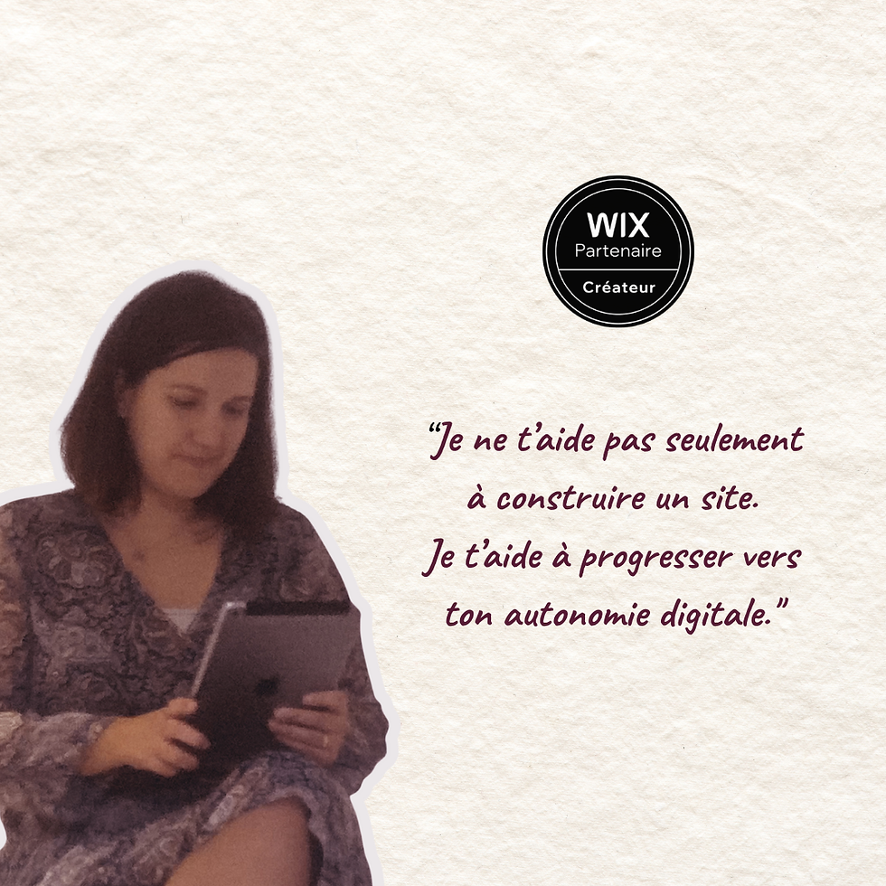 Myriel Evolyou ton bizz partenaire WIX createur